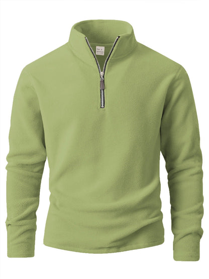 New Mens Fleece Casual Solid-color Hoodie