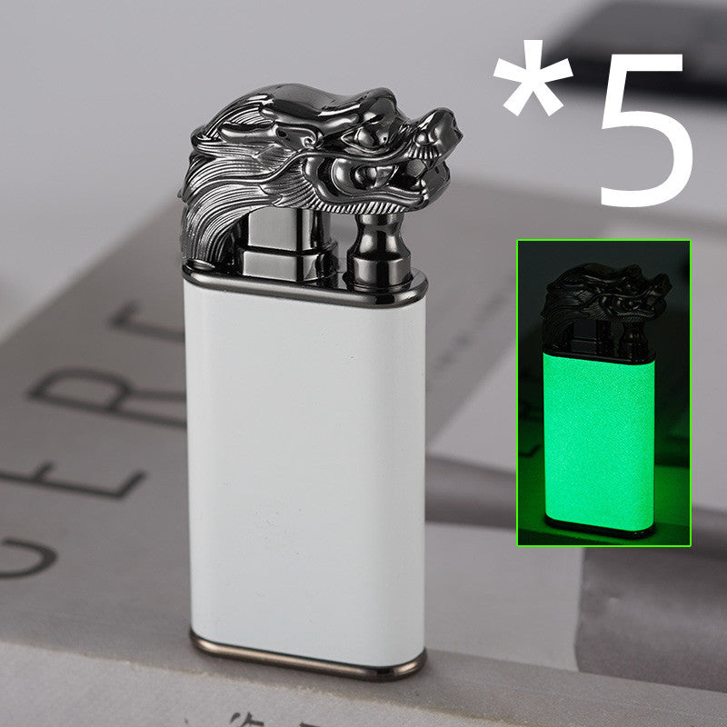 Blue Flame Double Fire Metal Lighter