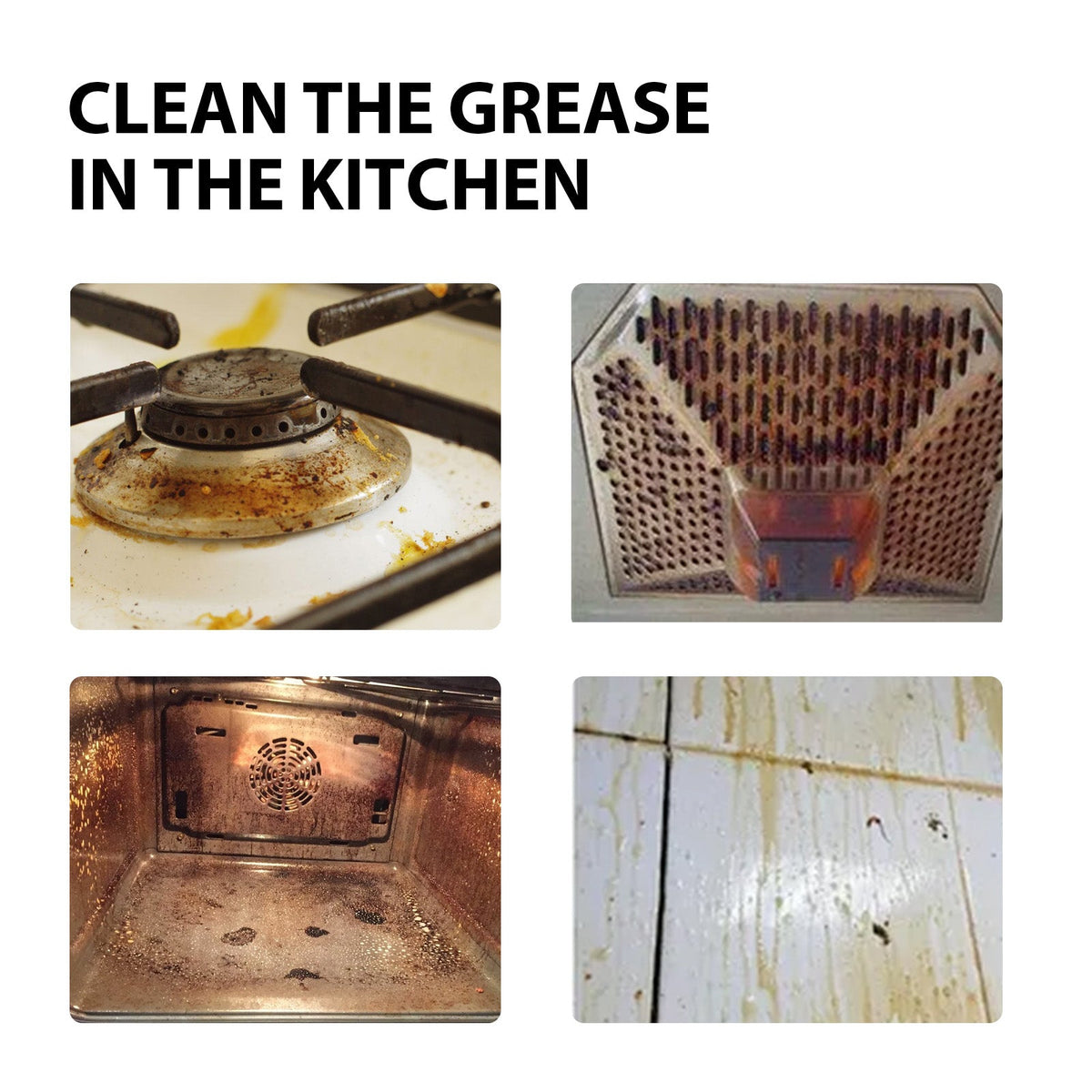 Stain & Rust Cleaner, Clean Kitchen Utensils And Pots Kitchen Hearth Oil Black Dirty Clean Lampblack Machine Oil