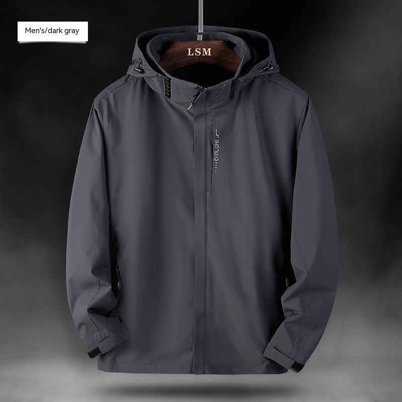 Men's Outdoor Waterproof Windcheater Leisure Shell Jacket