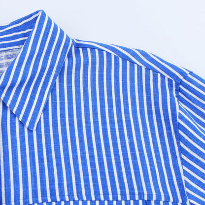 Retro-style Striped Blouse For Women