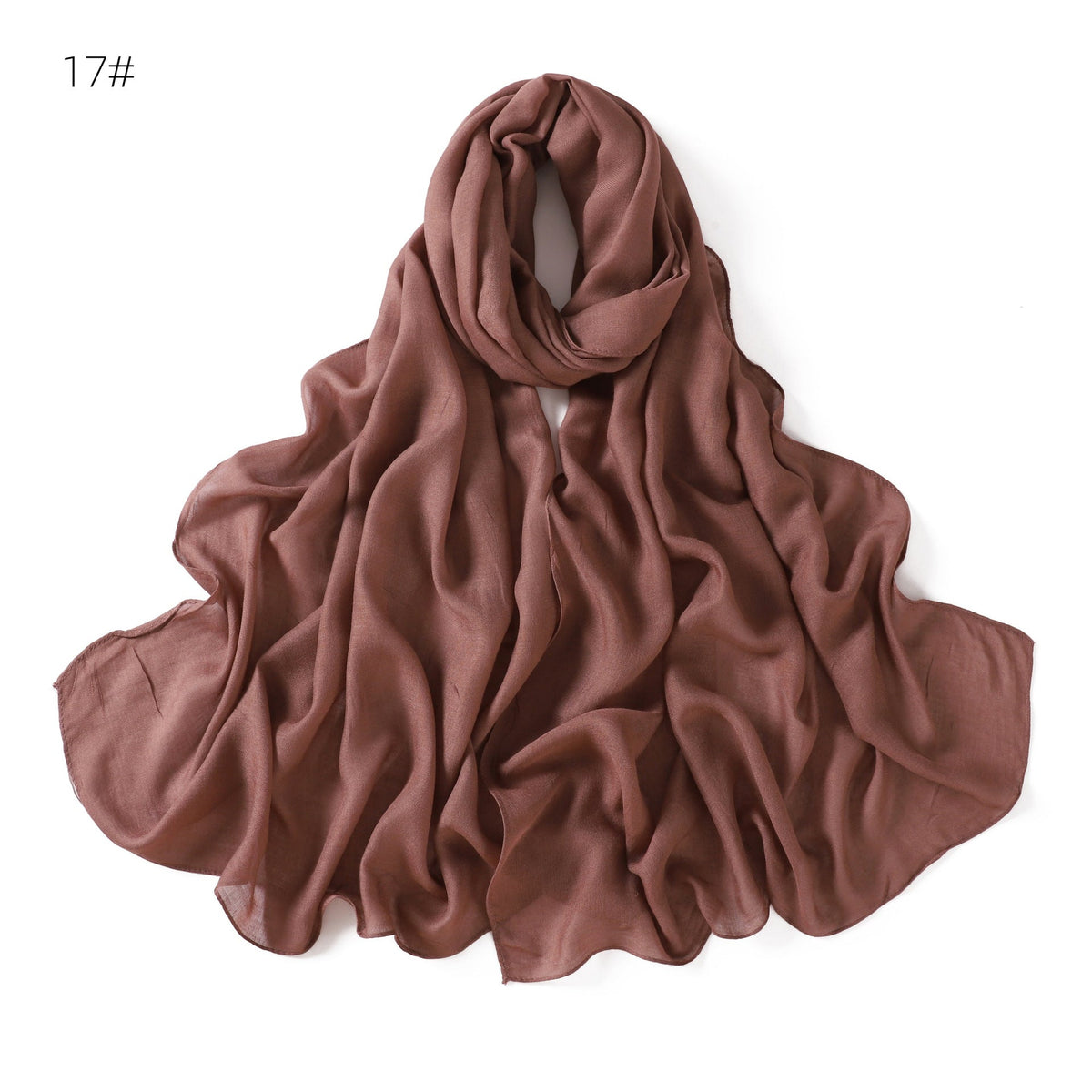 Modal Solid-color Thin-edged Breathable Headscarf