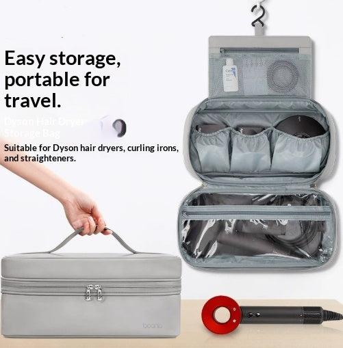 PU Leather Hair Dryer Storage Bag