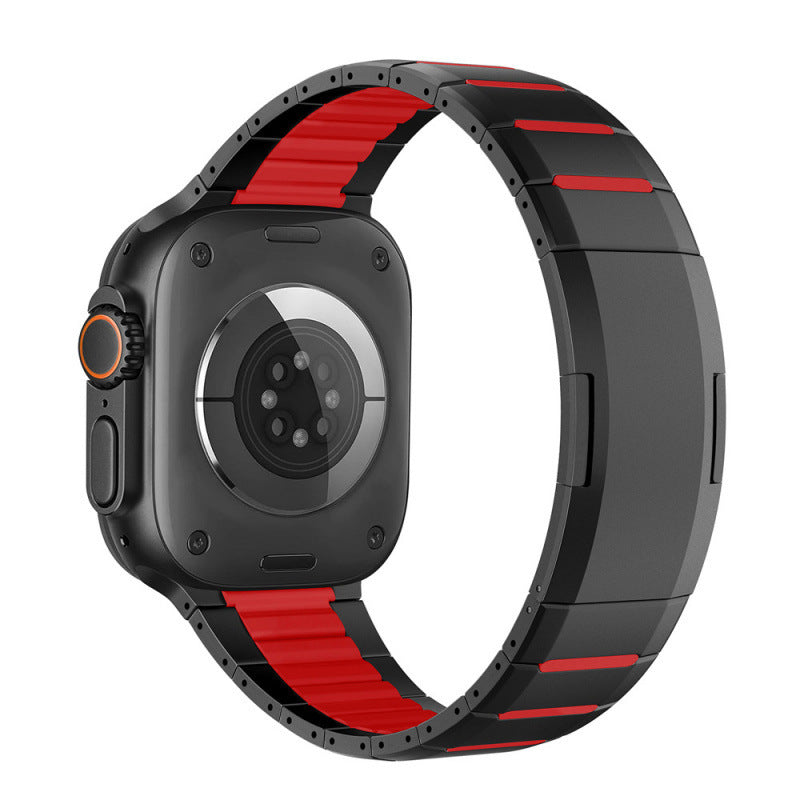 Watch Stainless Steel Band Sports Wristband Curved Two-tone