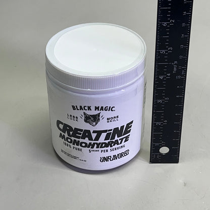 BLACK MAGIC Creatine Monohydrate 100% Pure 5G Per Serving BB 01/27 60 Servings