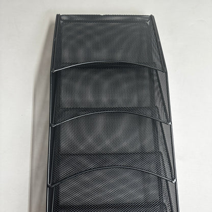 SAFCO 9 Pocket Mesh Literature Magazine Rack Onyx Black