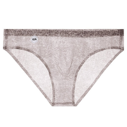 Tie-dye Print 10A Antibacterial Camellia Mens Seamless Briefs