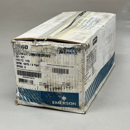 RESCUE EMERSON Motor DD 48frame 1/2-1/6HP For HVAC 1/2"x5" Blue 5460
