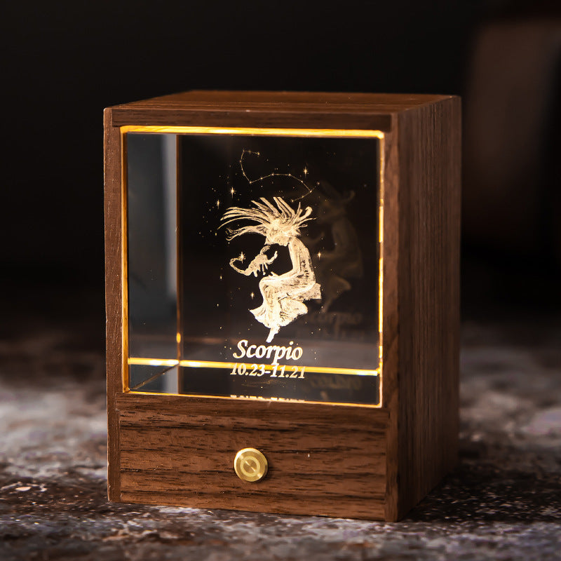 Crystal LED USB Table Lamp Night Light