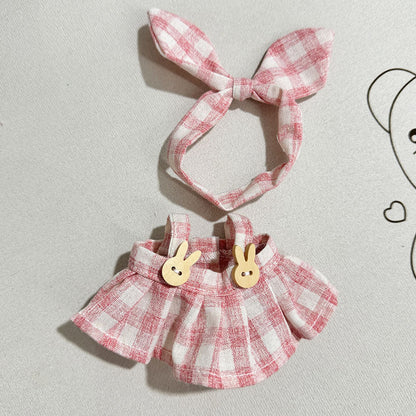 Clothing] Labubu Clothes with PVC Face Pendant, Labubu Sitting Party Series Doll Clothing