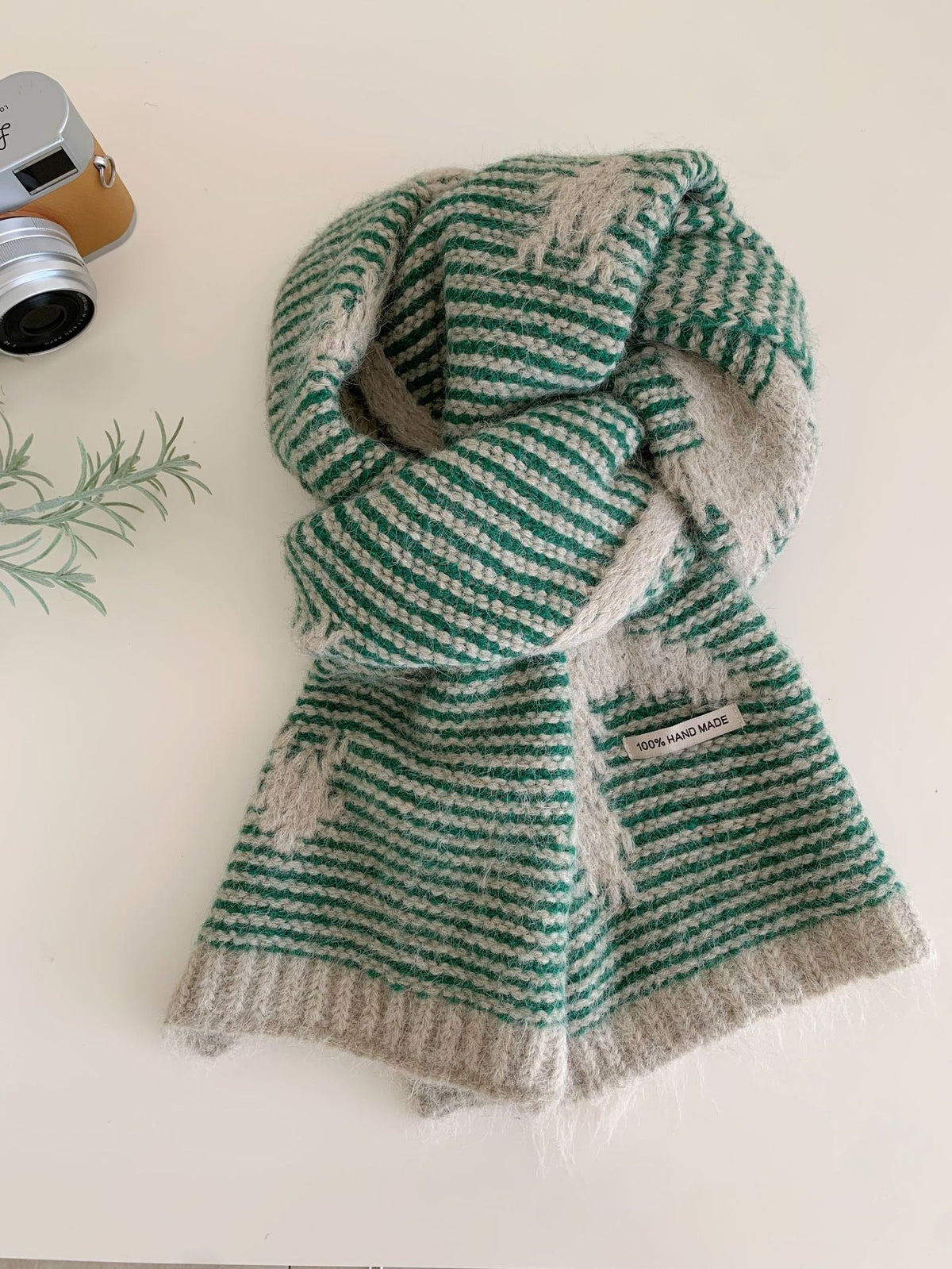 Women's Simple And Versatile Star Knitted Winter Scarf