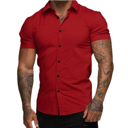 Muscle Men Shaping Simple Shirt