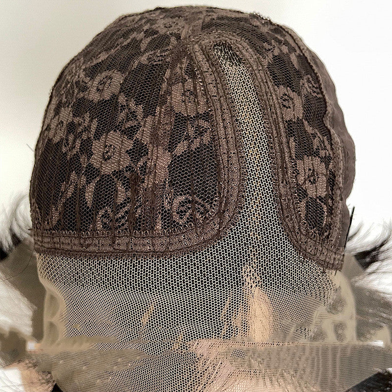 Reality Wig T-shaped Transparent Front Lace Hand-woven European And American Headgear