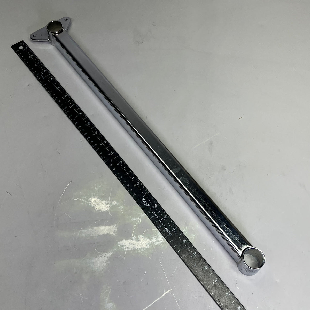 QUANTUM STORAGE (1 SET)Security Door Mounting Bracket 24"D Chrome Plated SDMB24C
