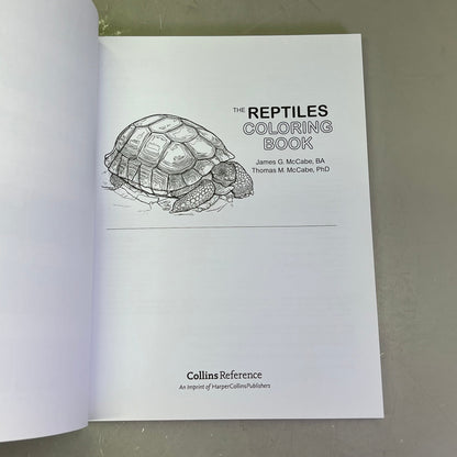 THE RETILES COLORING BOOK Science & Anatomy Paperback Coloring Activity Book