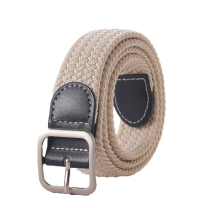 Stretchy Seamless Woven Denim Canvas Belt