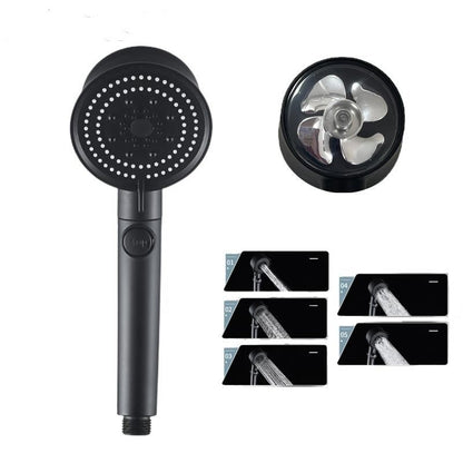 Colorful Wind Turbine Shower Head
