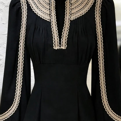 New Spring Stylish And Elegant Black Blouse