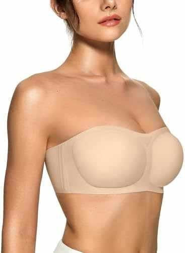 Womens Strapless Bras With WirelessUnderwire, Multiway Styles