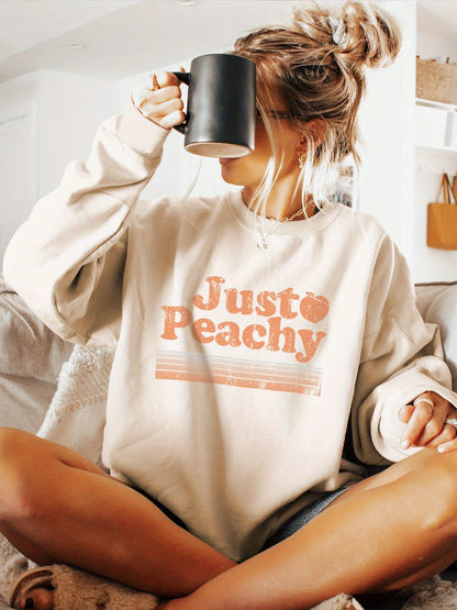 Patterned Print Crew-neck Sweatshirt