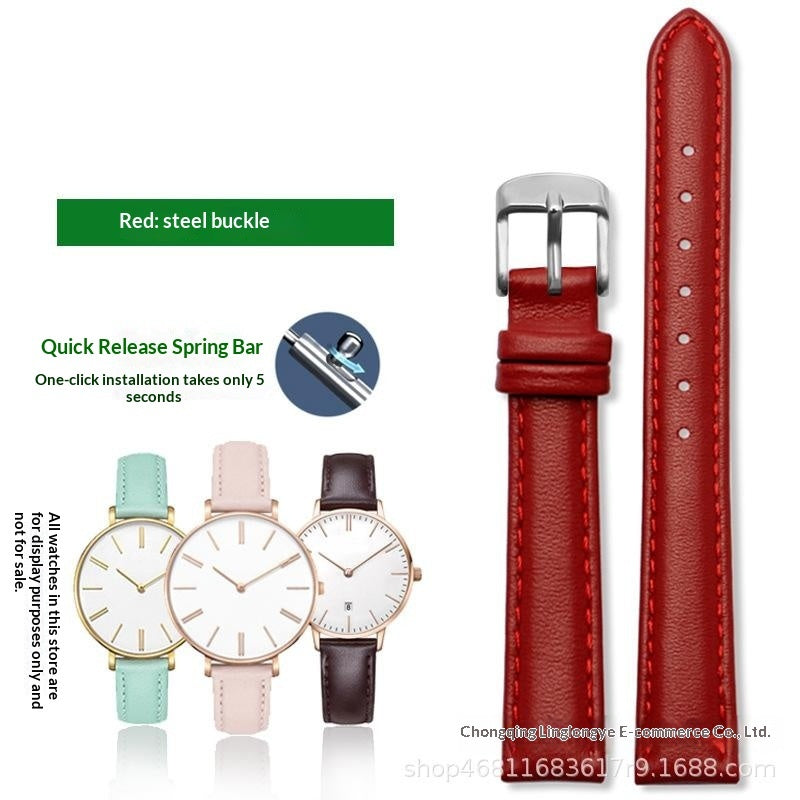 Full-grain Plain-weave Cowhide Compatible With Straps From Multiple Brands
