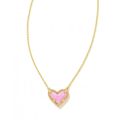 Cubic Zirconia Heart Pendant Necklace