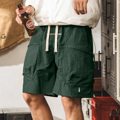 Thin Trendy-brand Loose-fit Plus-size Casual Capri Shorts