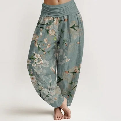 Women's Cotton Direct-print Springsummer Trousers