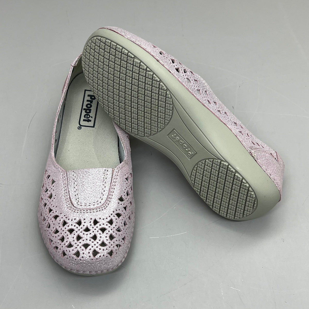 PROPET Cabrini Full Grain Leather Arch Support Women Sz 10.5 X(2E) Blush WCX064L