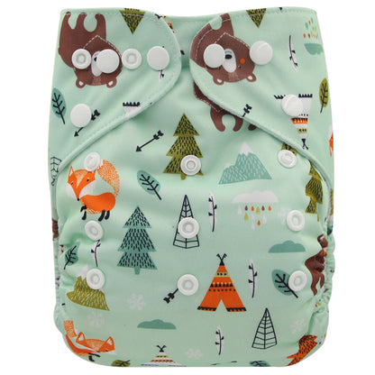 Washable Baby Cloth Diaper Breathable Diaper Pants 0-3 Years Old Baby Adjustable Diaper Leak-proof Diaper