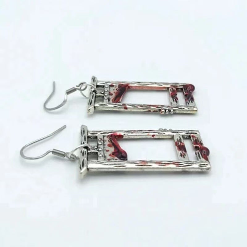 Gothic style Vintage Guillotine shaped Earrings