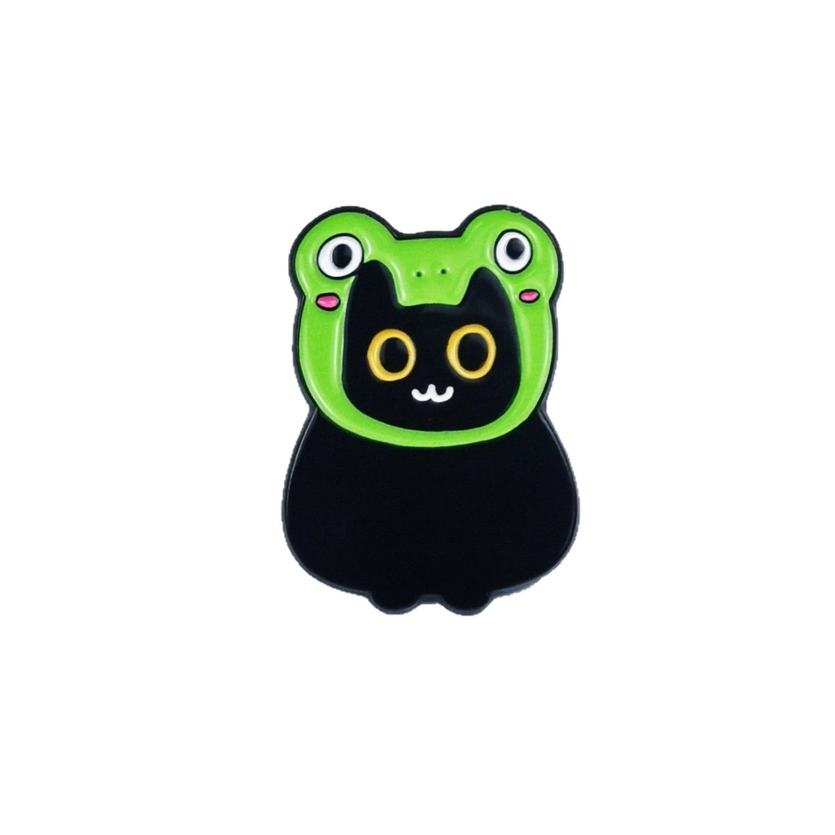 Black Catstyle Brooch, Versatile And Niche, Made Of Alloy For Clothing