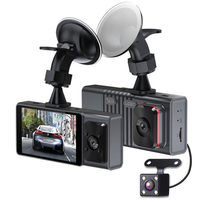 Three-lens HD 1080P Dash Cam Triple-channel In-car Camera With WiFi And Powerful Night Vision