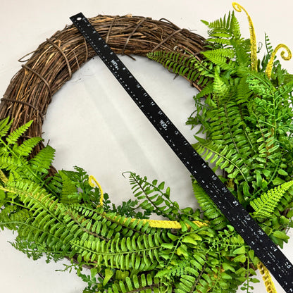 RAZ IMPORTS Oval Mixed Fern Wreath Home Decor 28" Green W4102231