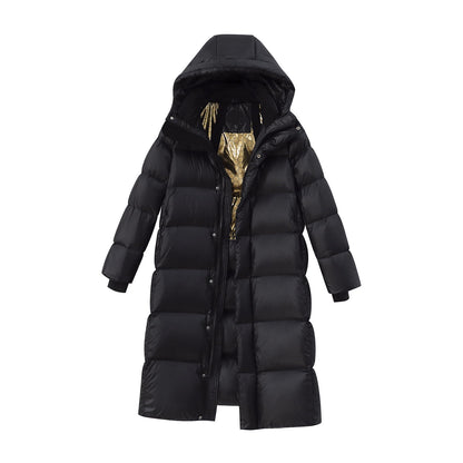 White Duck Down Mid-length Down Jacket Women