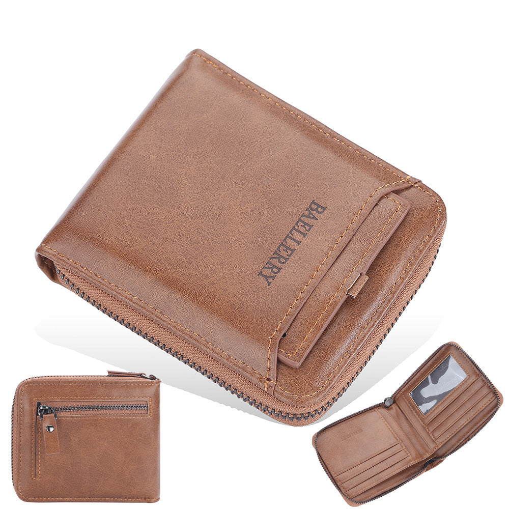 Business Retro Multi Card Slots Wallet Men