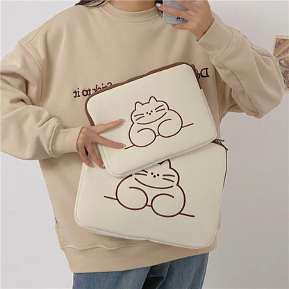 Embroidered Animal Cute Tablet Protective Sleeve Computer Tank Bag