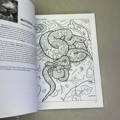 THE RETILES COLORING BOOK Science & Anatomy Paperback Coloring Activity Book