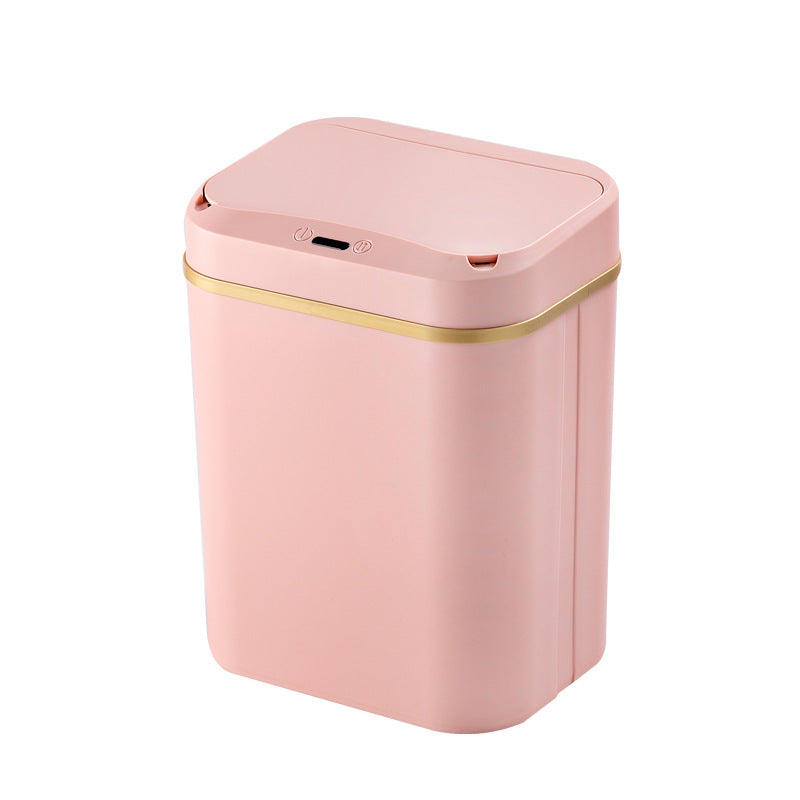 Waterproof Sanitary Bucket Creative Automatic Plastic Paper Basket With Lid