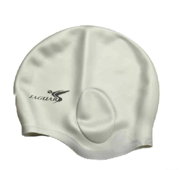 Fashion Pure Silicone Ear-protecting Swimming Cap