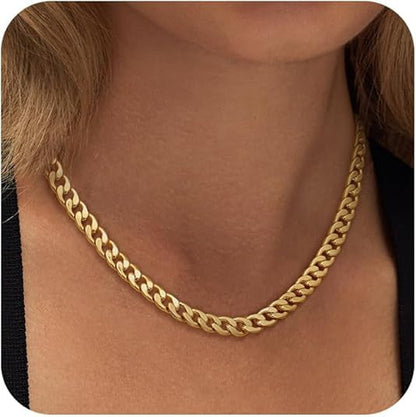 Stainless Steel Necklace With 18K Gold Plating
