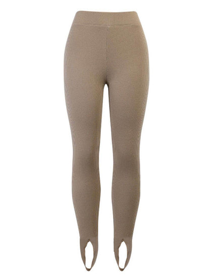 Ribbed Mid Waist Leggings for Comfortable Everyday Wear