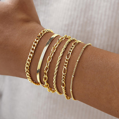 Multi-layer Light-luxury Bracelet Round-bead Chain Anklet