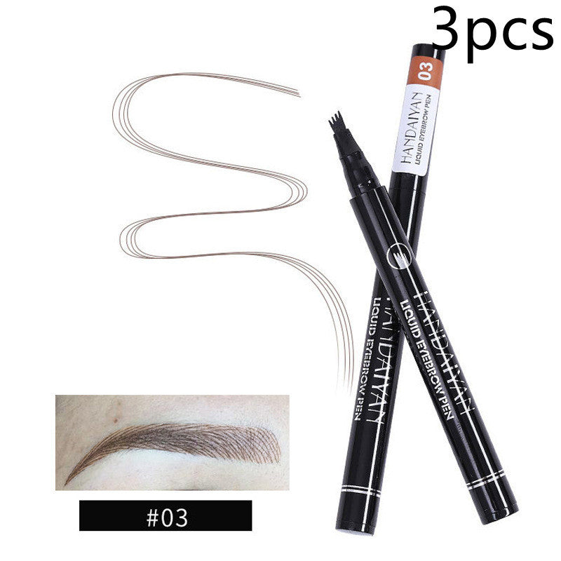 Four-Head Liquid Tattoo Eyebrow Pencil