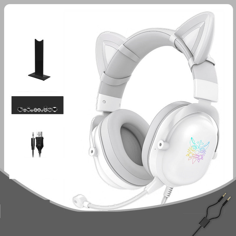Head Mounted Wired Gaming Headset for Girls
