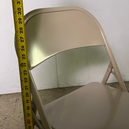 STAPLES (4 Pcs) Metal Office Stacking & Folding Chair, Beige 51503