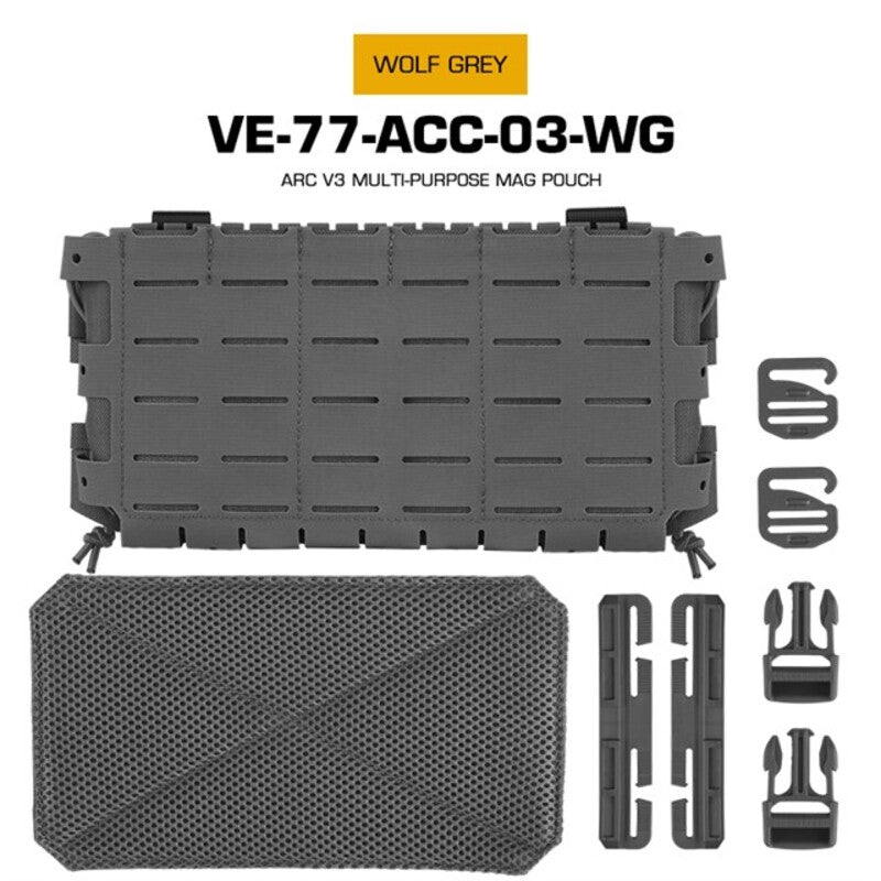 Tactical ARC V3 Molle Mag Pouch for M4/AR15, laser-cut, for hunting & airsoft.