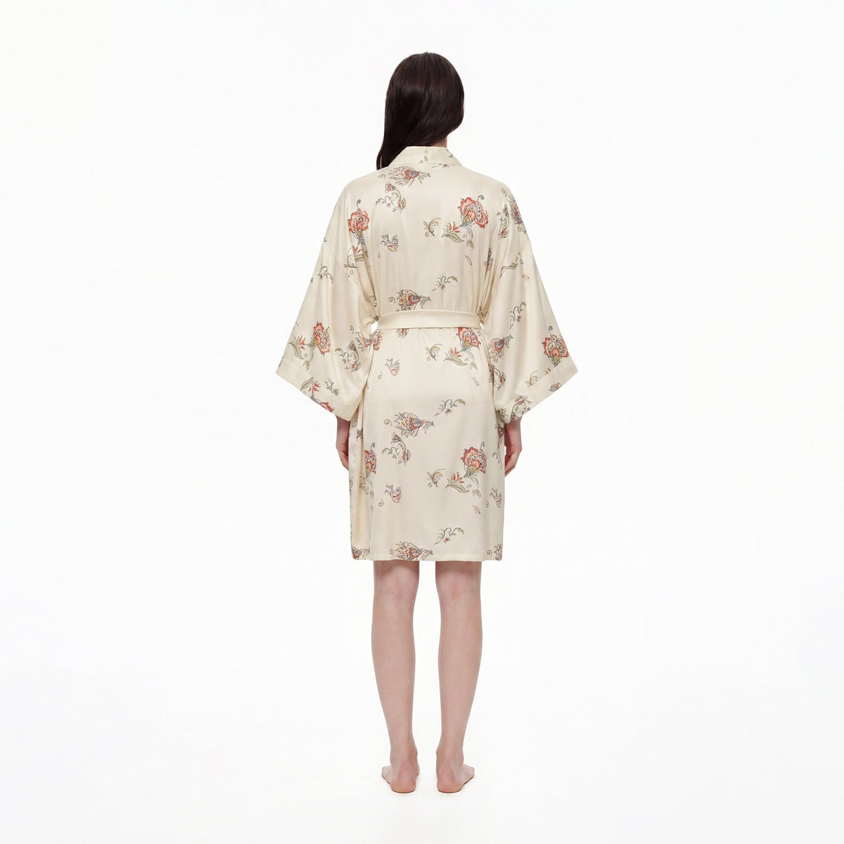 Printed Bathrobe Pajamas Womens Loungewear Nightgown