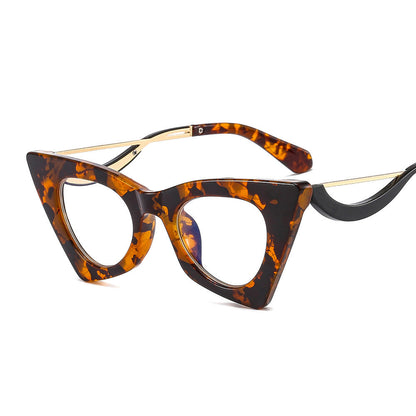 Cat Eye Shape Selfie Plain Glasses