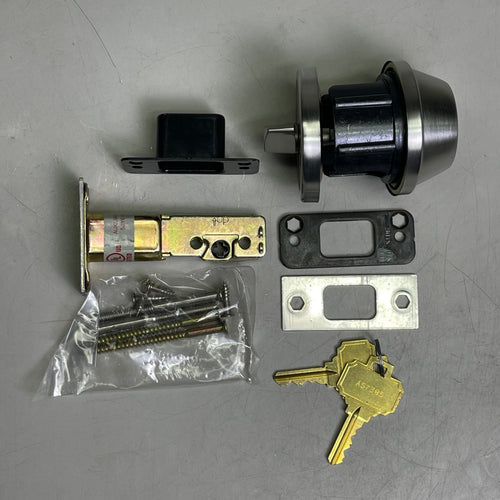 HAGER Deadbolt Satin Stainless Steel Grade 2 Cylinder Thumbturn 3215-32D